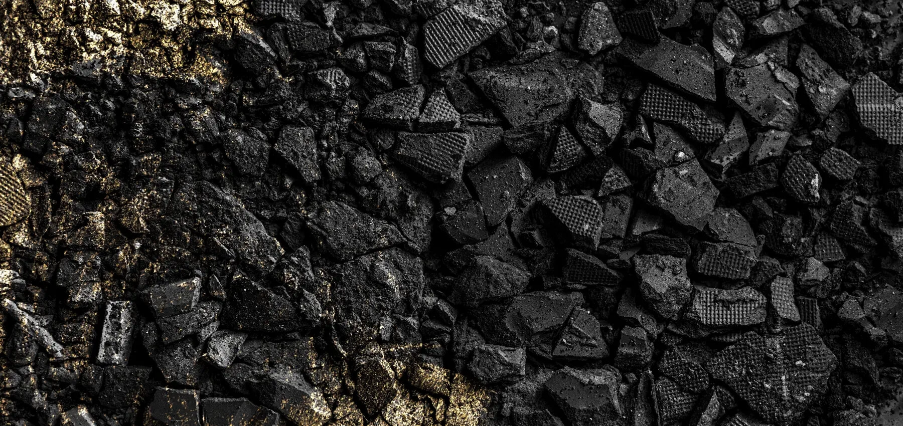 black large pebbles