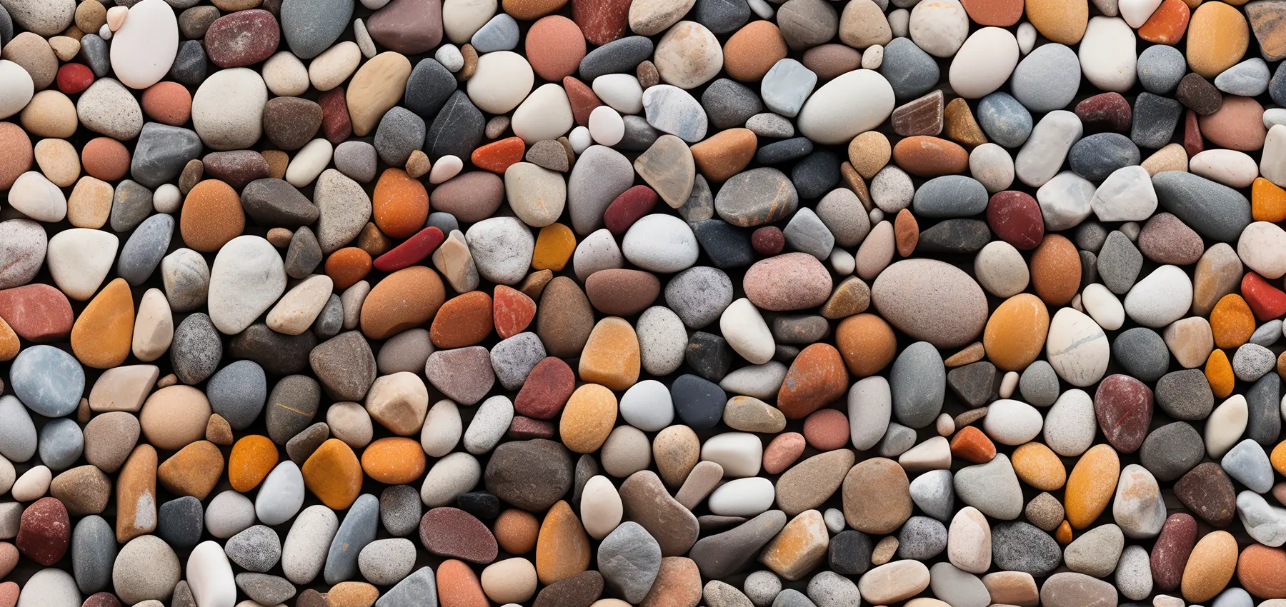 white plant pebbles