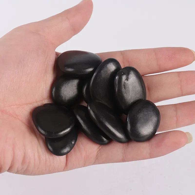 small black pebbles for garden