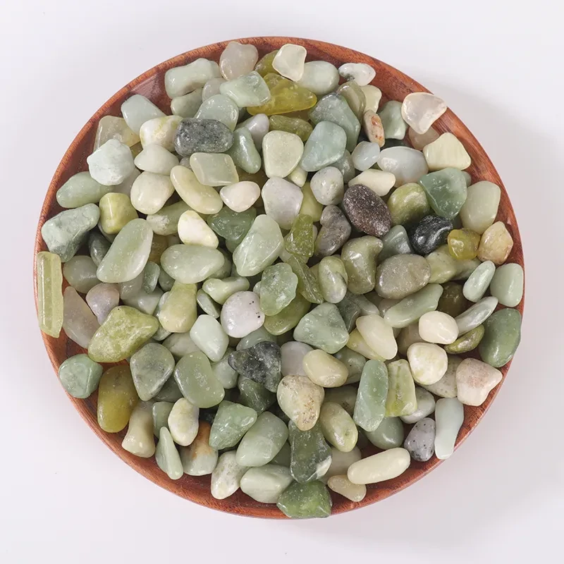 polar white garden pebbles